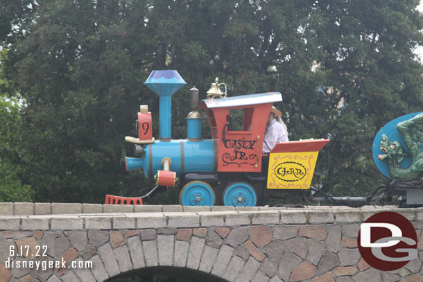 9:20 - Onboard a boat, Casey Jr. passing by.