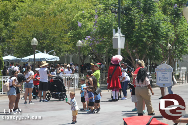 Peter Pan and Captain Hook were roaming around the area too.