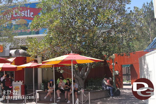 A new entry/exit option for Paradise Pier hotel guests has opened next to the Corn Dog Castle.  