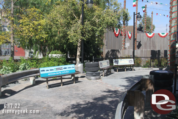 One of the Never Tire benches features an Enterprise ad now.. not sure how long this has been there but first time I noticed it.