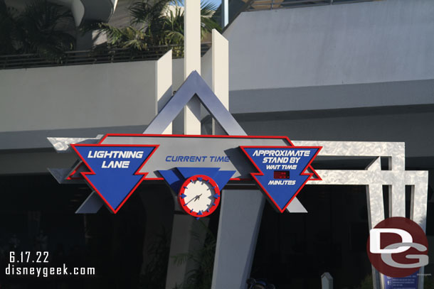 The Space Mountain sign was updated recently.. they added Approximate to the standby side.