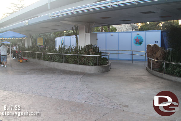 The tables and chairs have been removed from around the Nemo queue area since the last time I noticed.