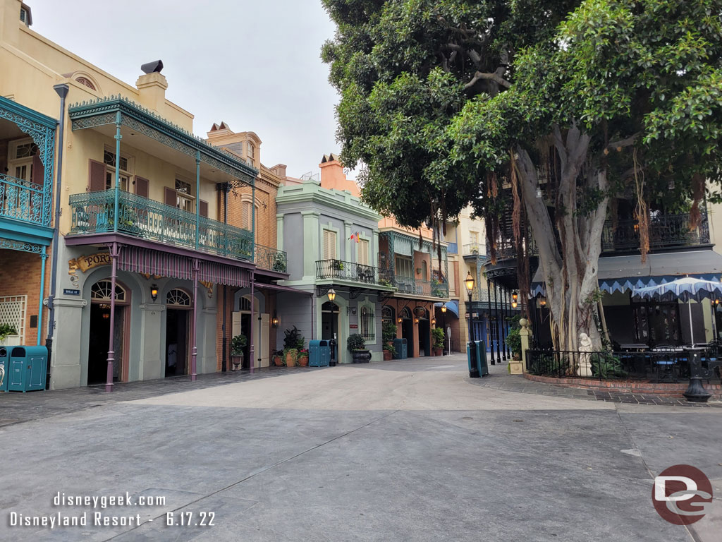 New Orleans Square is really peaceful with Pirates closed.