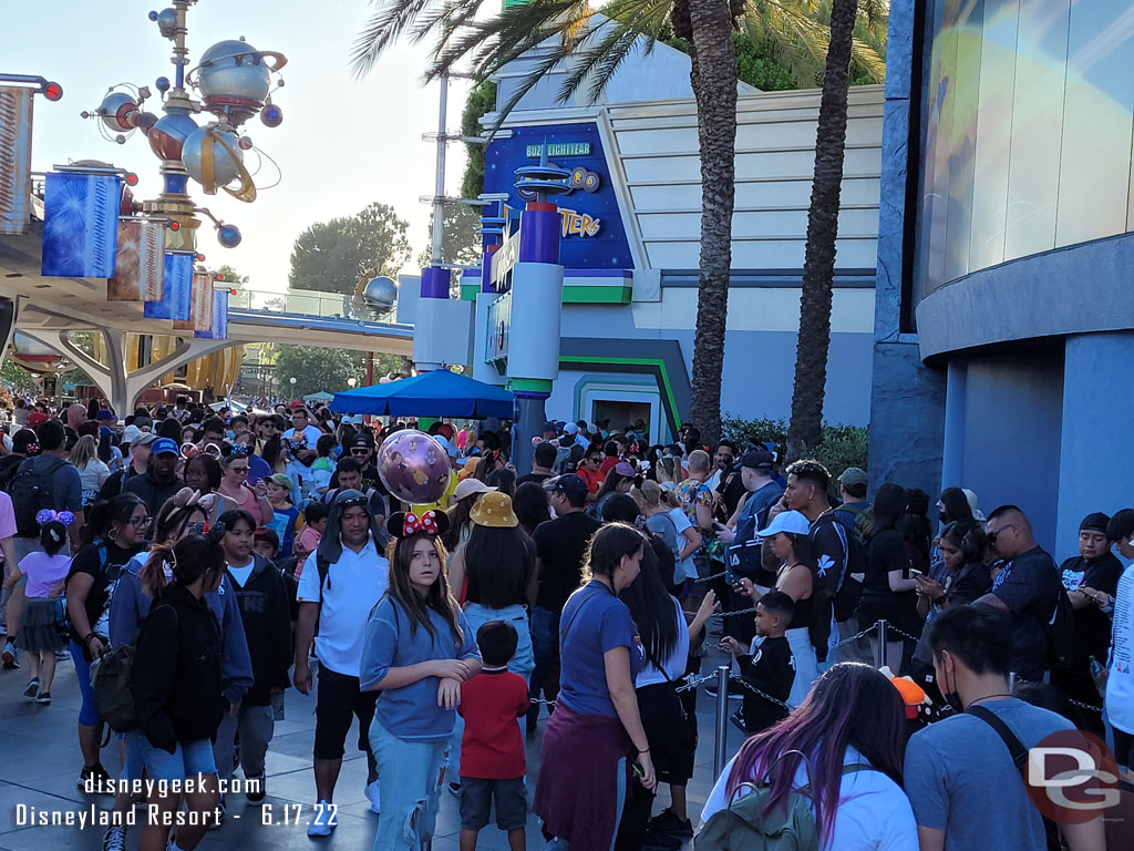 The extended queue for them was full and a number of guests in the area. 