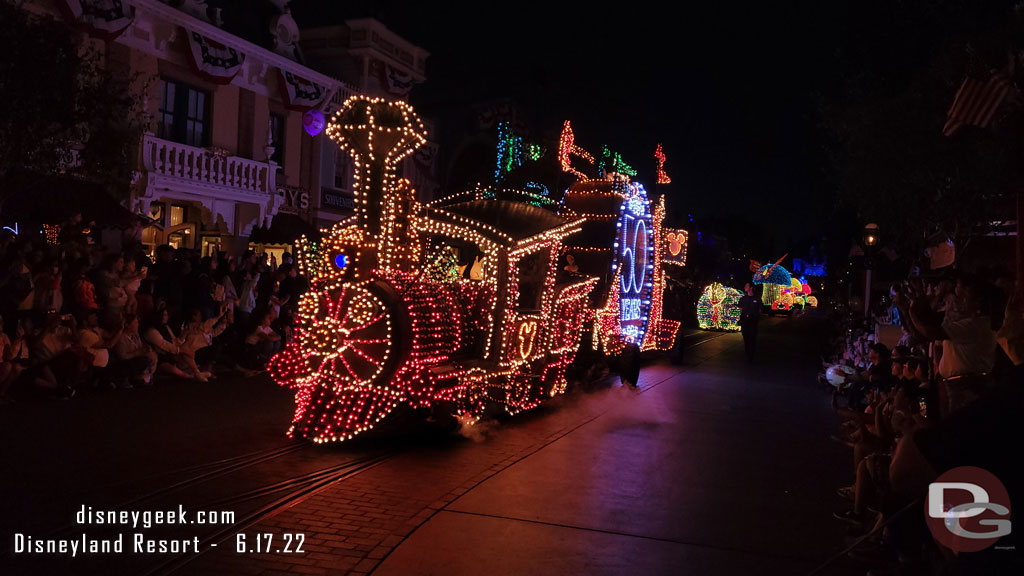 The parade first rolled through Disneyland on this date in 1972.