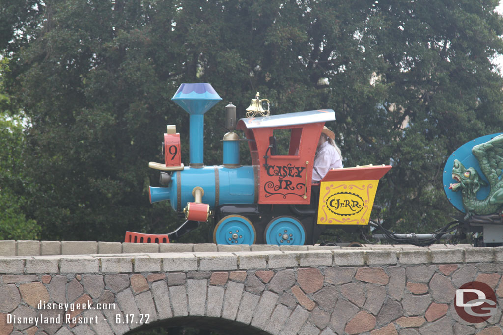 9:20 - Onboard a boat, Casey Jr. passing by.