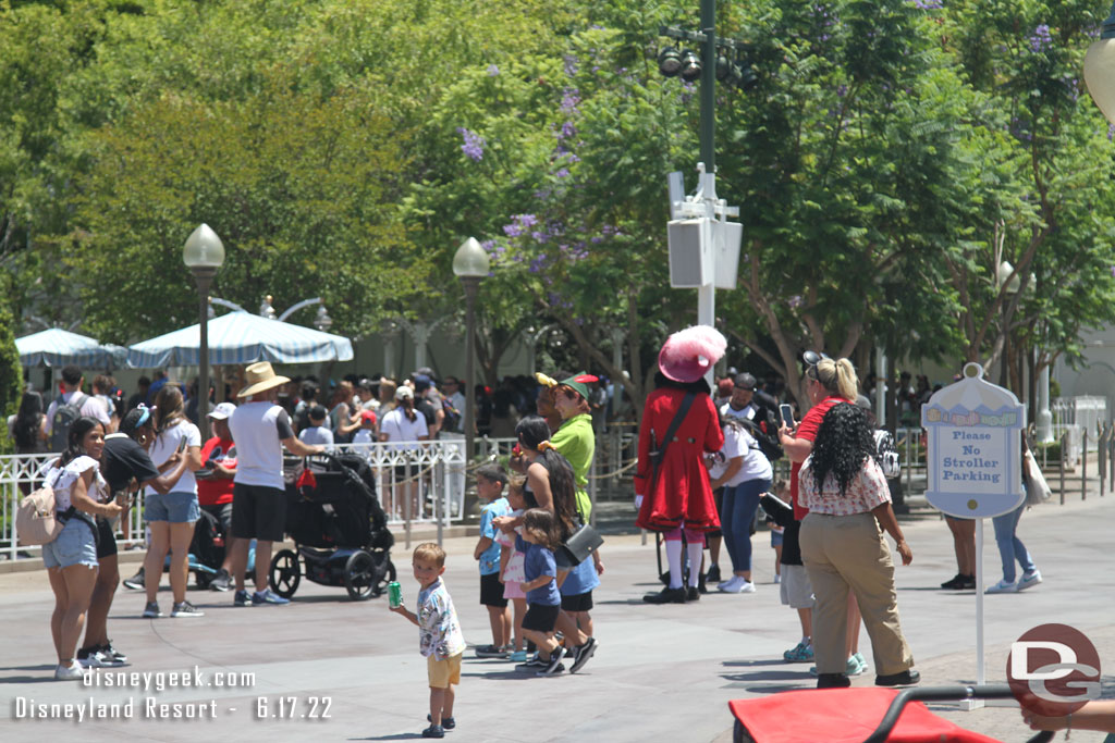 Peter Pan and Captain Hook were roaming around the area too.