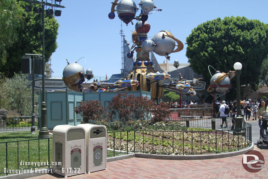 One more look at the plantings at the entrance to Tomorrowland.