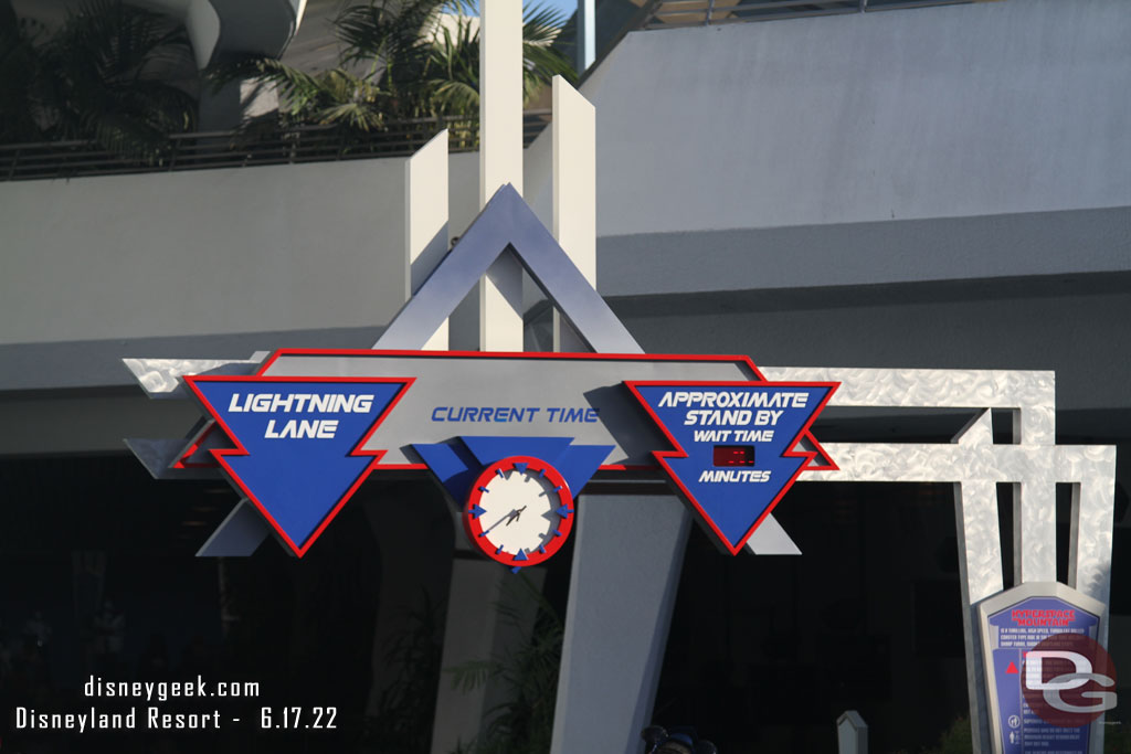 The Space Mountain sign was updated recently.. they added Approximate to the standby side.