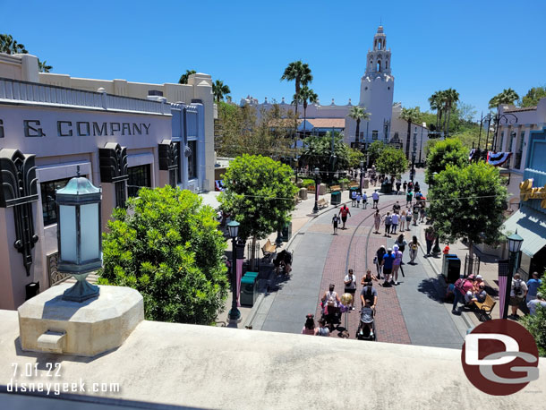 Cruising over Buena Vista Street