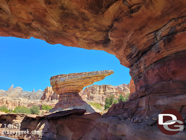 Ornament Valley in Cars Land this afternoon, Racers had just gone down as I walked by.