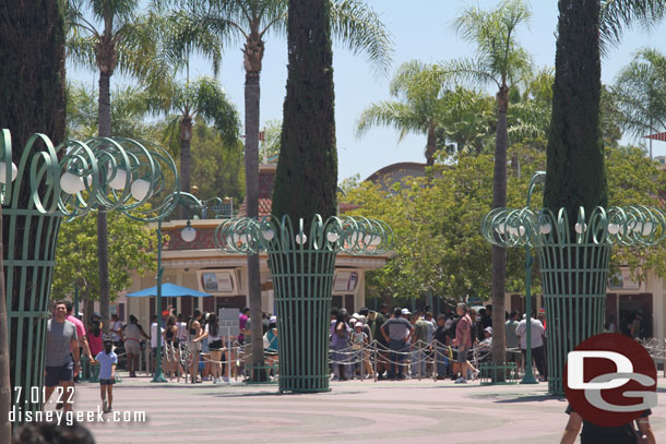 The longest line I think I have seen since reopening at the ticket booths this afternoon.