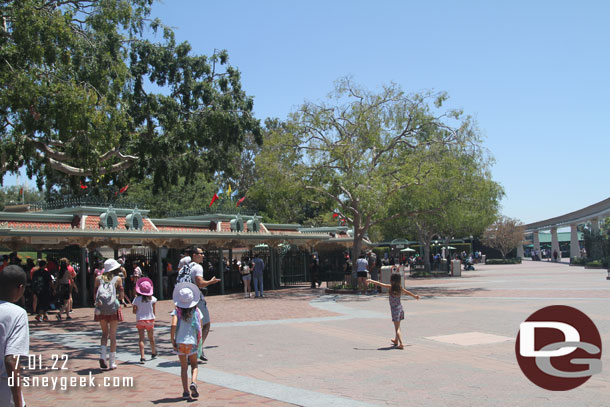 12:03pm - No wait to enter Disneyland.