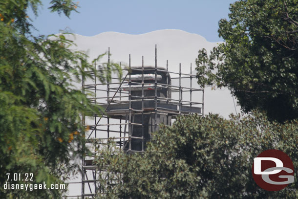 The El Capitoon and hills beyond continue to move toward completion in Toontown.