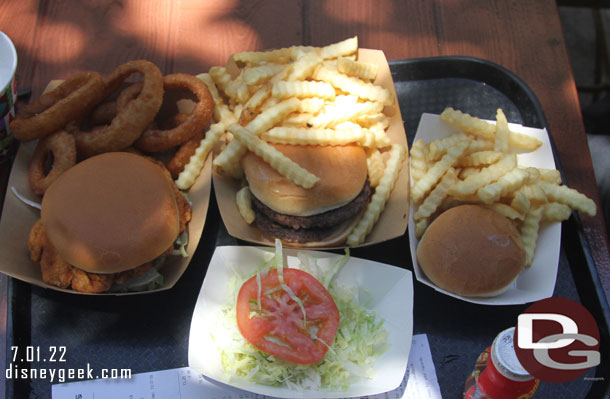 Our order this afternoon.. $32.75 after discount (chicken, burger & kids burger).