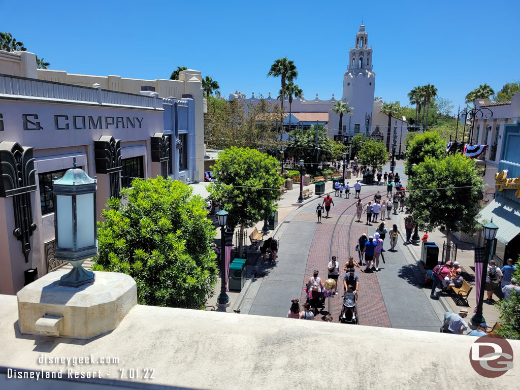 Cruising over Buena Vista Street