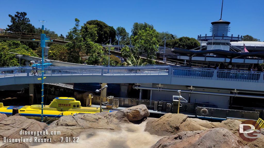 Passing over the Submarine Lagoon.