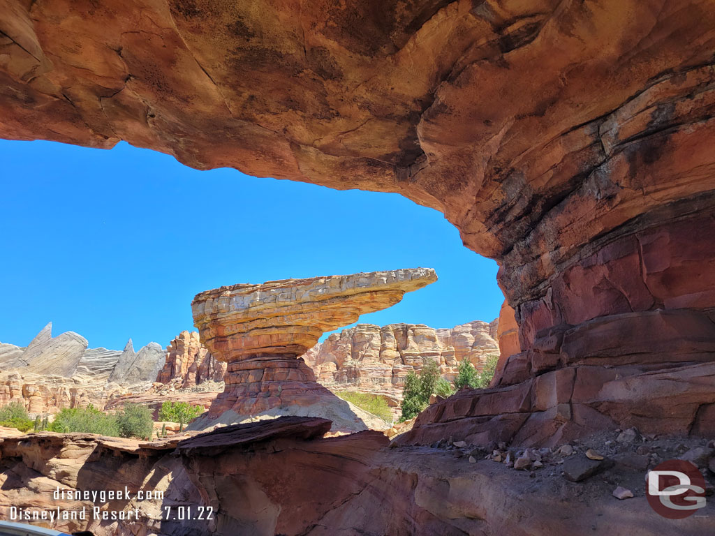 Ornament Valley in Cars Land this afternoon, Racers had just gone down as I walked by.