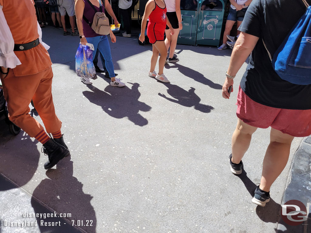 4:02pm - Back in New Orleans Square. The pavement project near the exit and Blue Bayou has finished and the boards that I walked on last visit are gone.