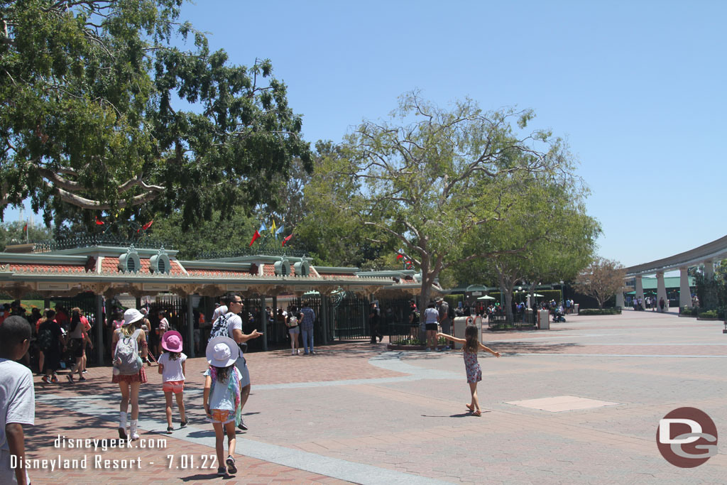 12:03pm - No wait to enter Disneyland.