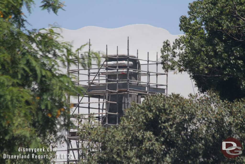 The El Capitoon and hills beyond continue to move toward completion in Toontown.