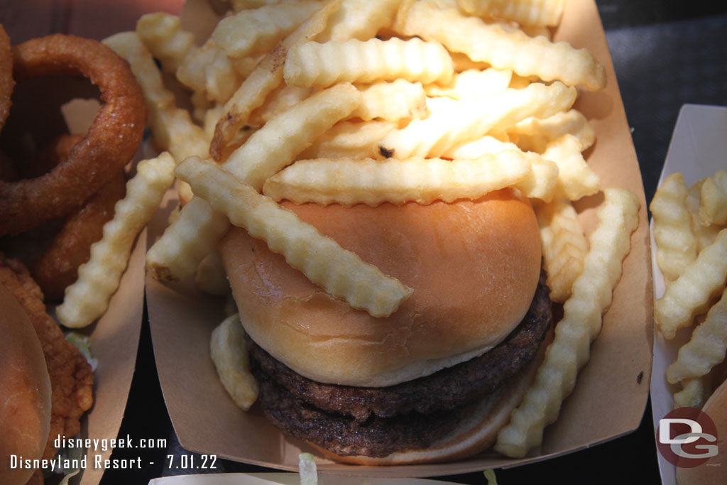 The double burger with fries (note you have to pay for the cheese even if you do not want it and mobile order does not have the option for no cheese).  