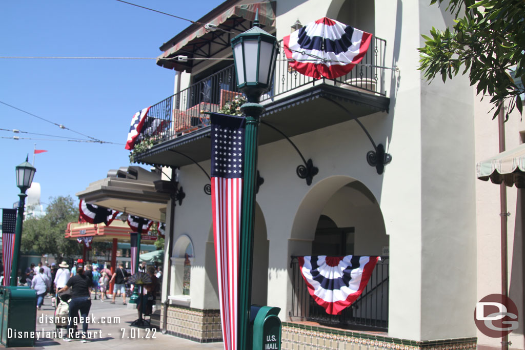 Buena Vista Street is ready for the 4th of July.