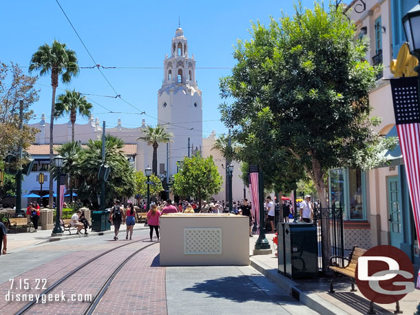 Some pavement work on Buena Vista Street