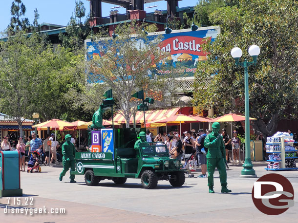 Green Army Patrol on the move