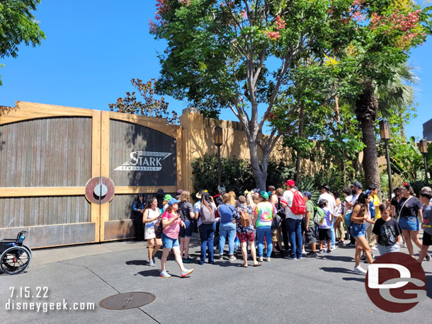 Thor and Mighty Thor have draw a crowd near the parade gate.