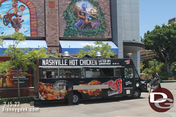 A food truck in Downtown Disney this afternoon.