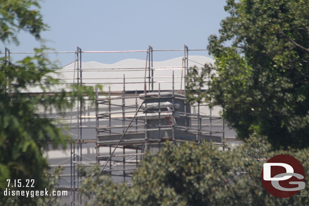 A quick check of Toontown. More scaffolding but not much visible progress.