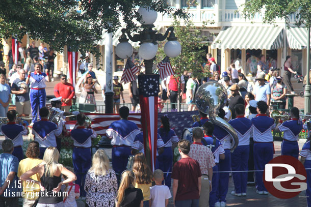 Folding the flags