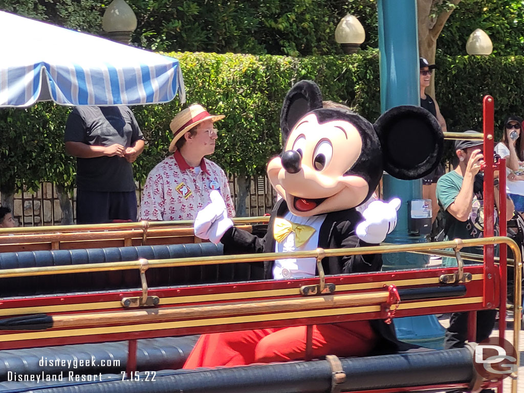 Ran into the Mickey and Friends Cavalcade.