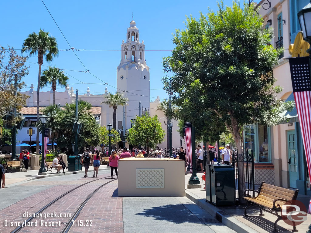 Some pavement work on Buena Vista Street