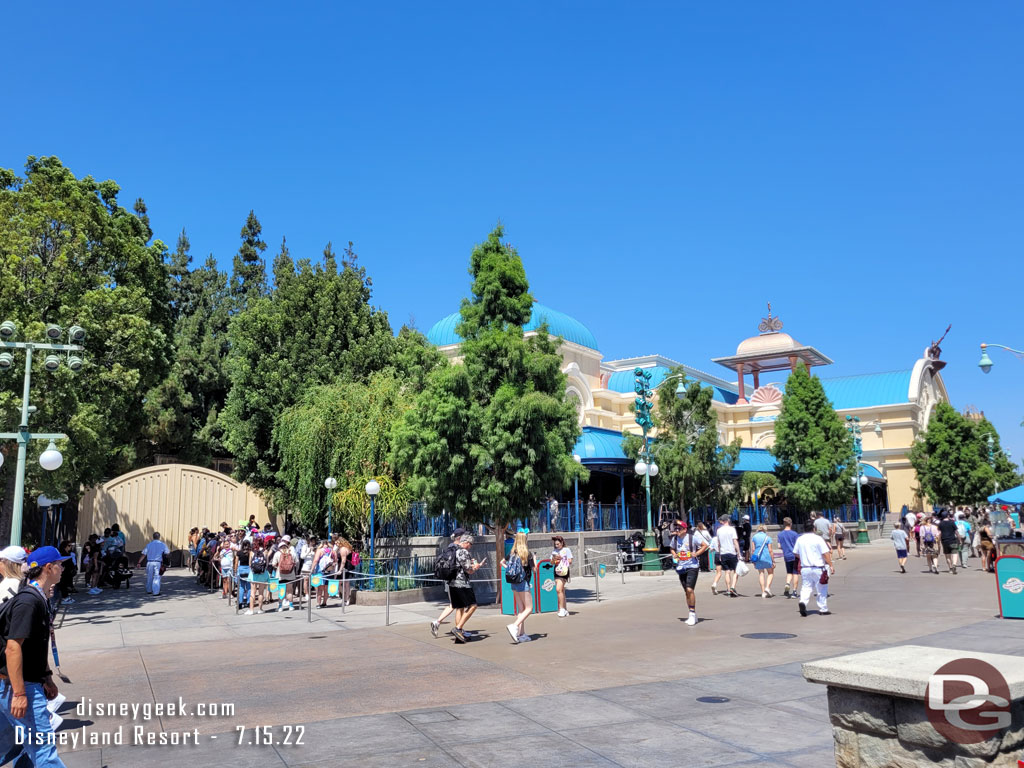 The Little Mermaid was using the extended queue.