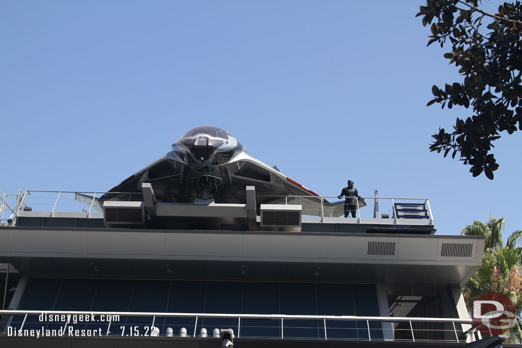 The Black Panther looking over the campus