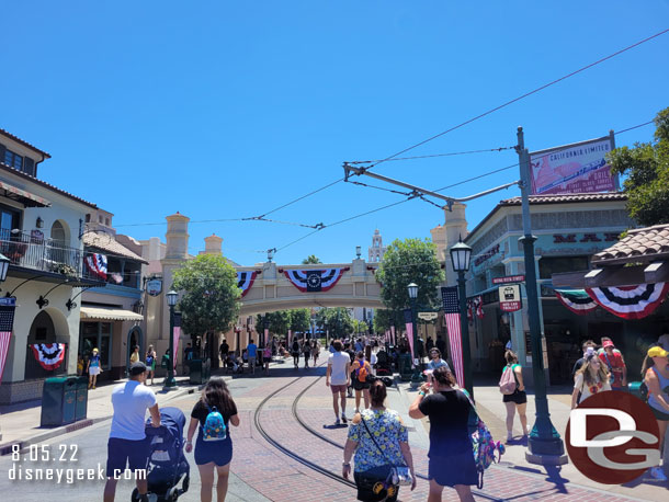 Buena Vista Street this afternoon