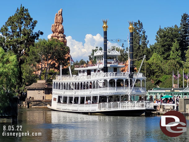 The Mark Twain Riverboat at Frontierland Landing