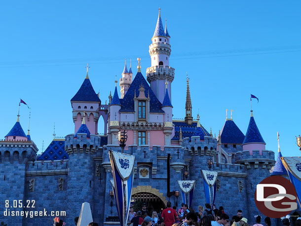 Sleeping Beauty Castle this evening.