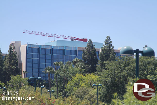 The crane is for the new DVC tower construction.