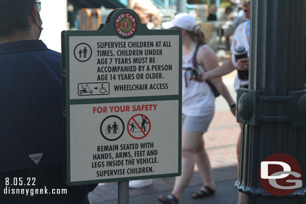 A closer look at the warning sign.