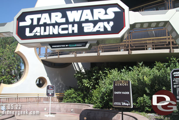 Launch Bay has a couple of photo ops