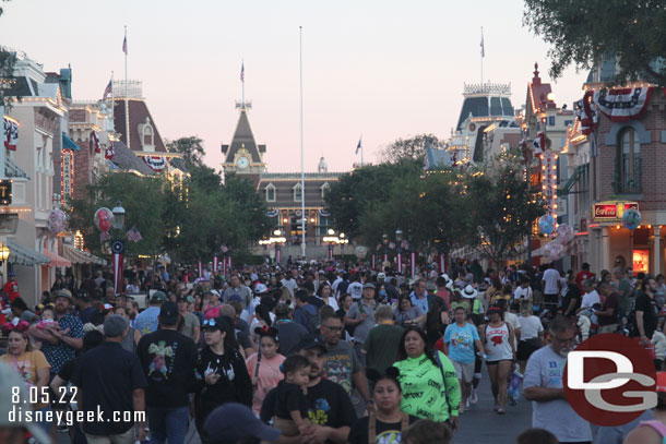 7:52pm - Main Street USA