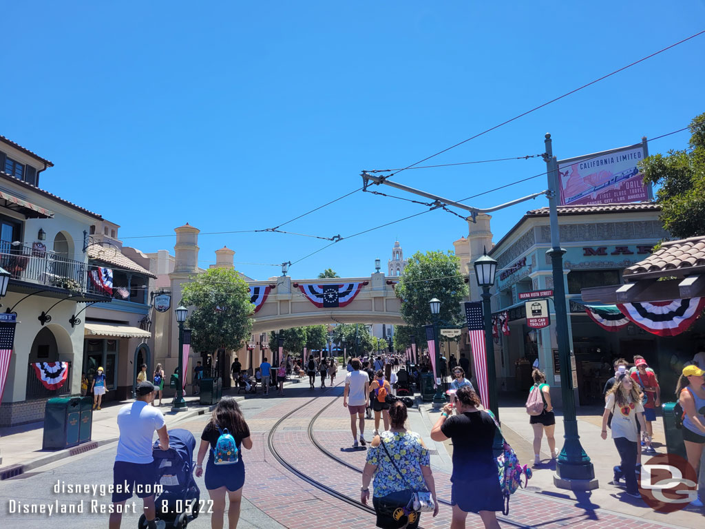 Buena Vista Street this afternoon