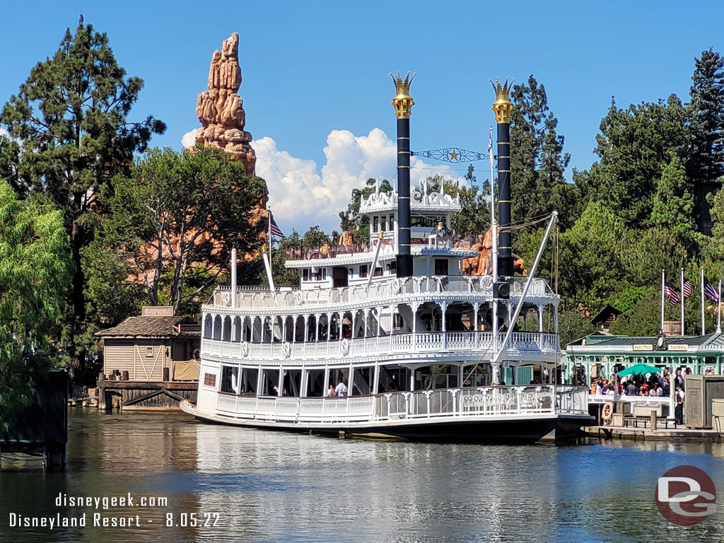 The Mark Twain Riverboat at Frontierland Landing