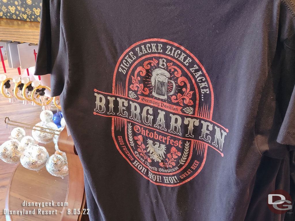 Biegarten merchandise for Octoberfest