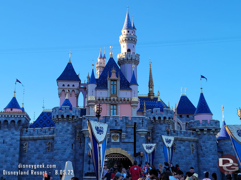 Sleeping Beauty Castle this evening.