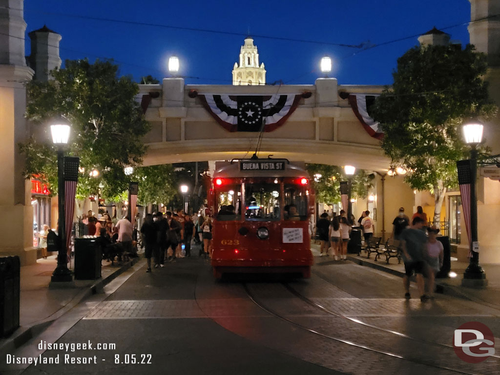 Buena Vista Street this evening.