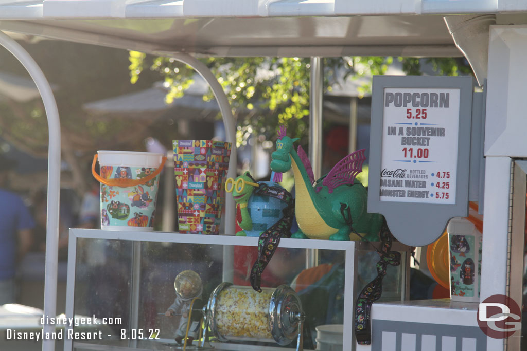 Plenty of Main Street Electrical Parade buckets in stock around the park still.